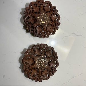 Exquisite (2) India Trivets or Plant Stands